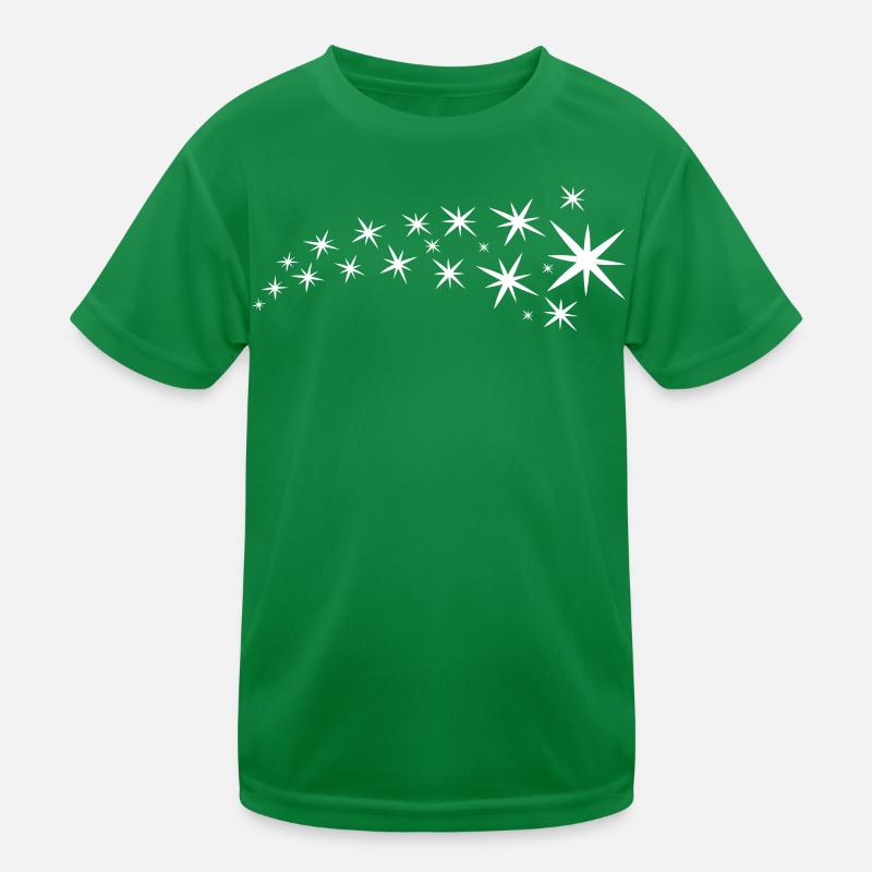 Weisse Sterne Kinder Funktions-T-Shirt