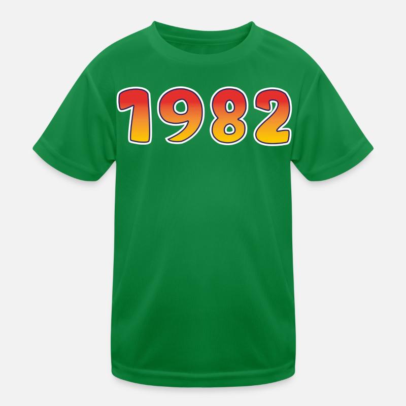 1982 Année chanceuse en orange - Design jaune T-shirt sport Enfant