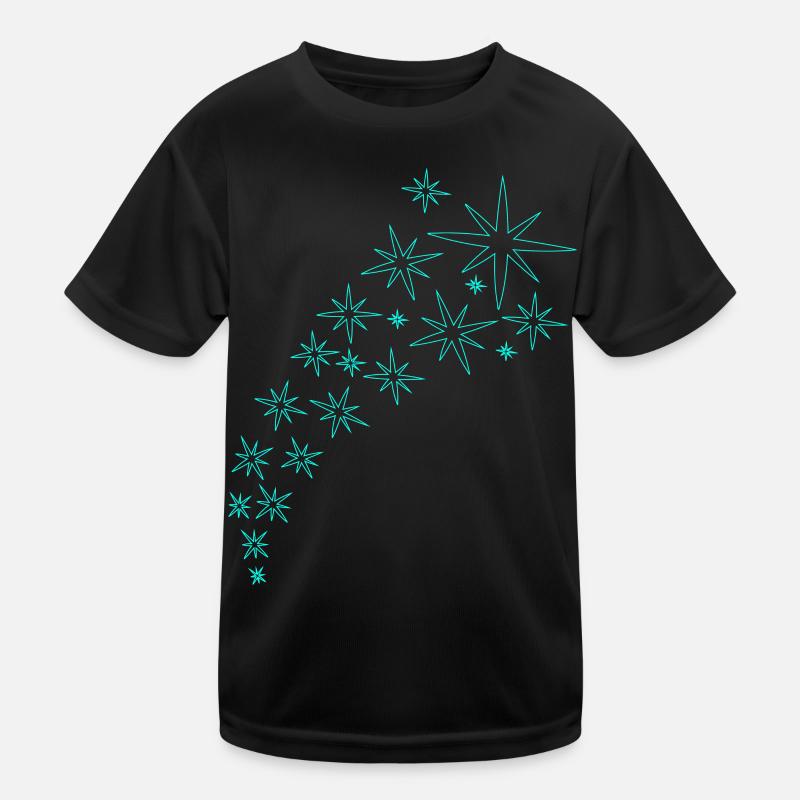 Sternenbogen Mintgrünes Design Kinder Funktions-T-Shirt