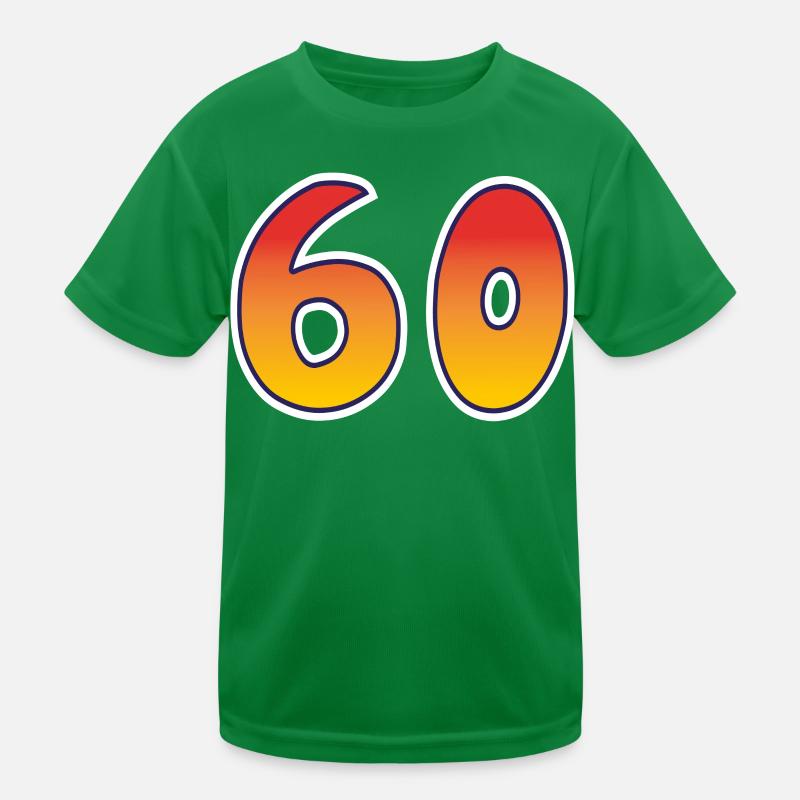Numéro 60 Rouge - Design Orange T-shirt sport Enfant