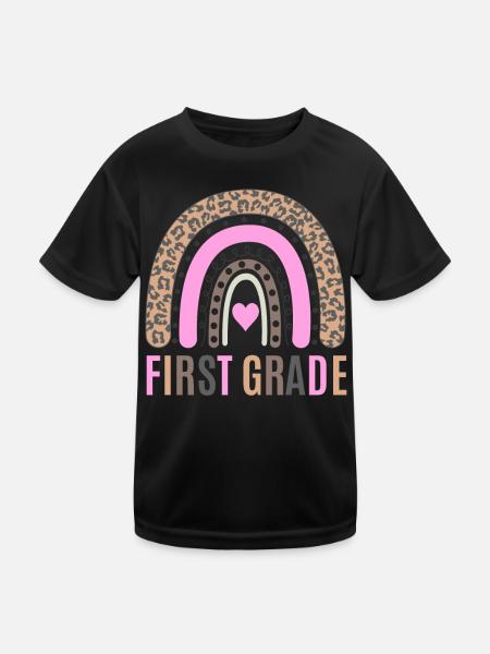 First grade teachers back to school - Kids Functional T-Shirt - black - Front