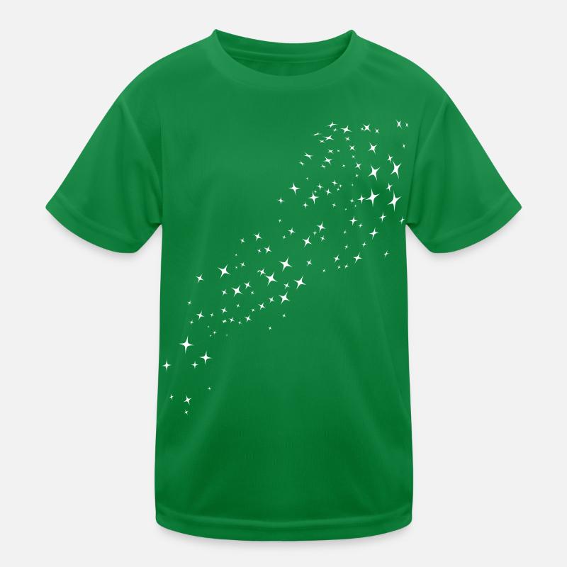 Sternenstaub Weiss Kinder Funktions-T-Shirt