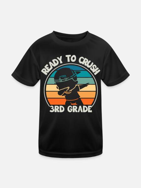 Lehrer Der Dritten Klasse Für Den Schulanfang - Kinder Funktions-T-Shirt - Schwarz - Vorne