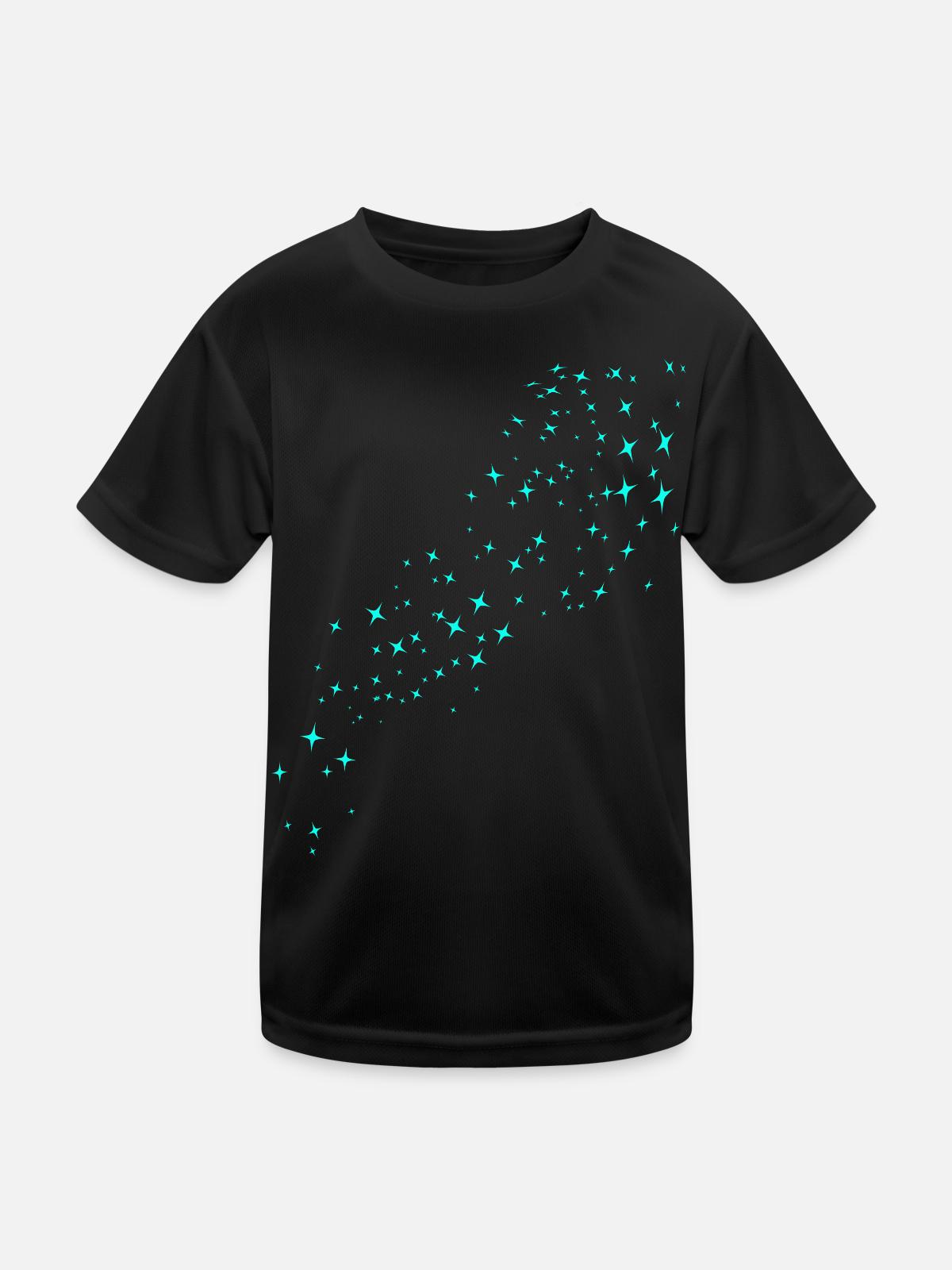 Stardust Green - Kids Functional T-Shirt - black - Front