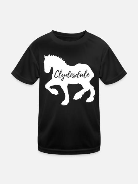 Chemise Clydesdale Clydesdale Rider - T-shirt sport Enfant - noir - Devant