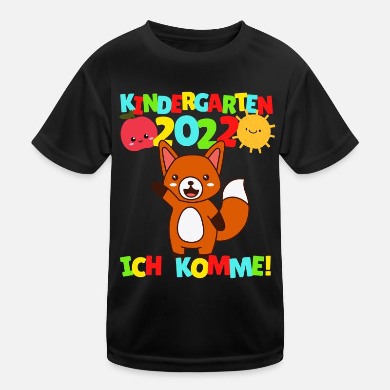 Kindergarten ich komme Fuchs Kindergartenkind 2022 Kinder Funktions-T-Shirt