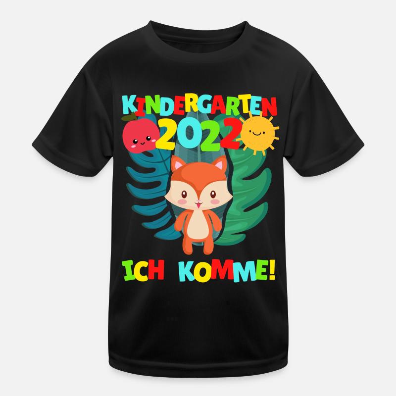 Kindergarten ich komme Fuchs Kindergartenkind 2022 Kinder Funktions-T-Shirt
