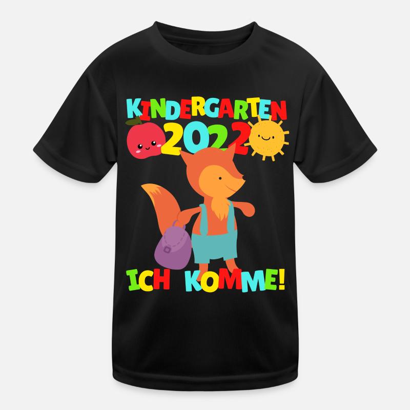 Kindergarten ich komme Fuchs Kindergartenkind 2022 Kinder Funktions-T-Shirt