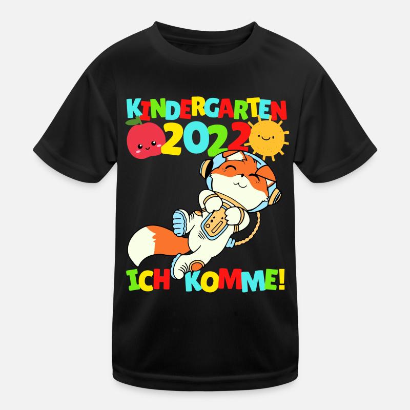 Kindergarten ich komme Fuchs Kindergartenkind 2022 Kinder Funktions-T-Shirt