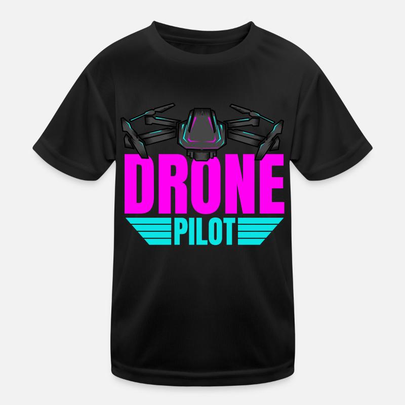 Drone Drone Pilot Drone Operator Quadcopter Kids Functional T-Shirt