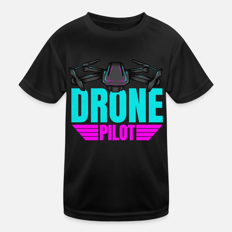 Drone Drone Pilot Drone Operator Quadcopter Kids Functional T-Shirt