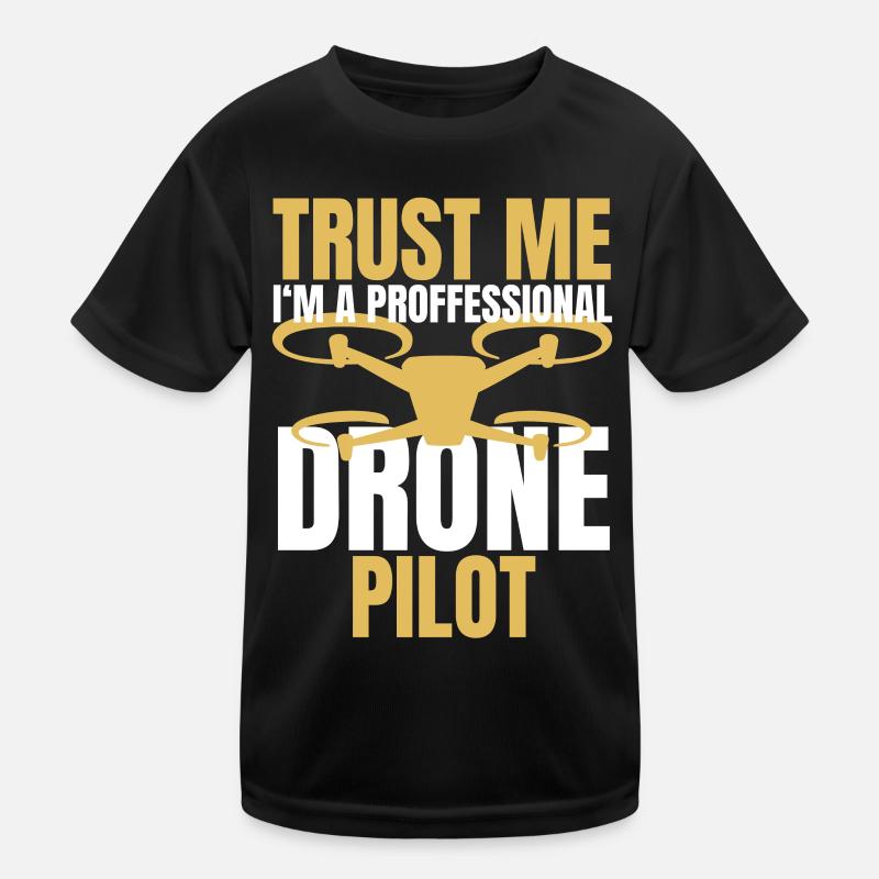 Drone Drone Pilot Drone Operator Quadcopter Kids Functional T-Shirt