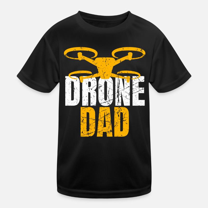 Drone Dad Drone Pilot Drone Operator Kids Functional T-Shirt