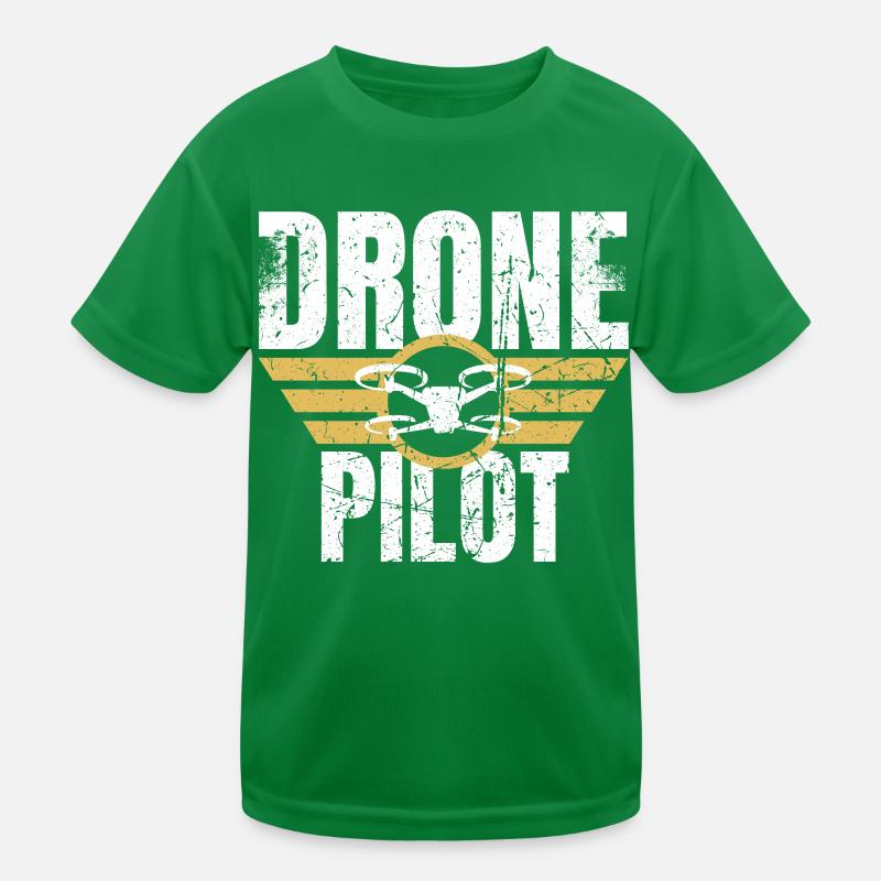 Drone Drone Pilot Drone Operator Quadcopter Kids Functional T-Shirt