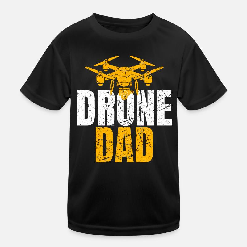 Drone Dad Drone Pilot Drone Operator Kids Functional T-Shirt