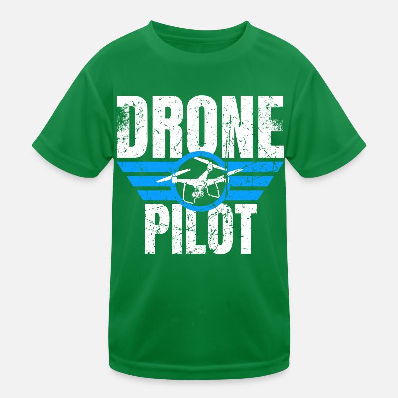Drone Drone Pilot Drone Operator Quadcopter Kids Functional T-Shirt