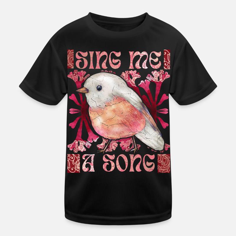 Robin, dicton drôle, oiseau, chanson T-shirt sport Enfant