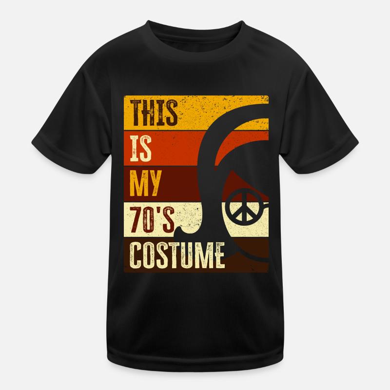 70s Seventies 1970s Party Outfit Costume Kids Functional T-Shirt
