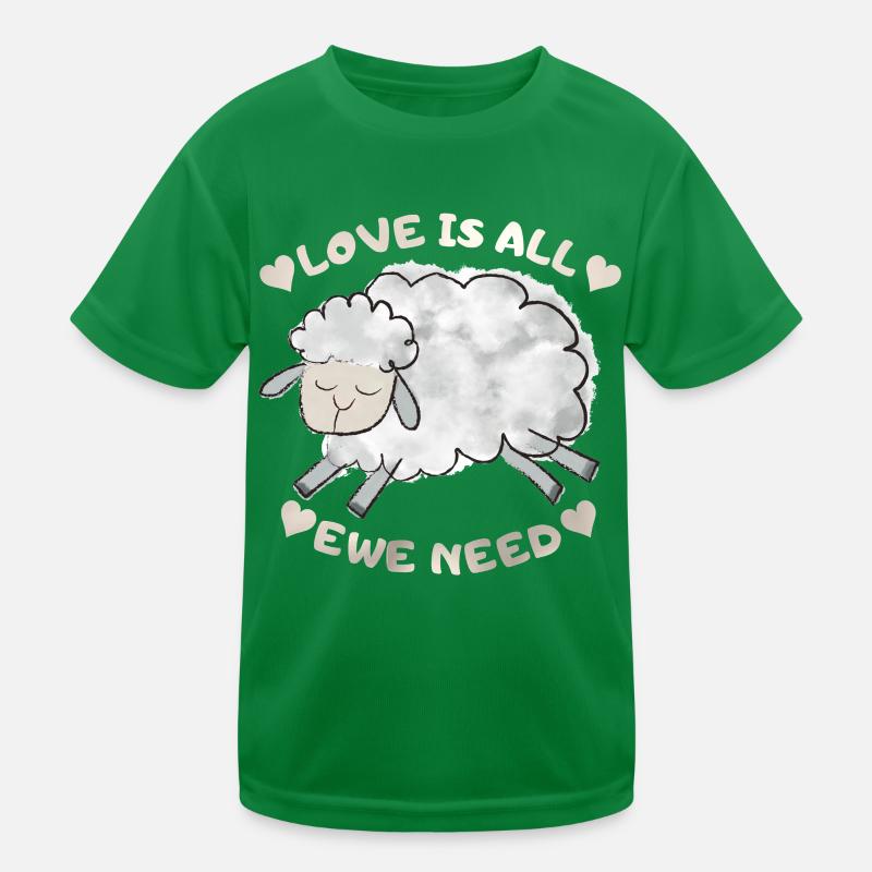 Schaf Schäfchen lustiger Spruch, Pun Kinder Funktions-T-Shirt