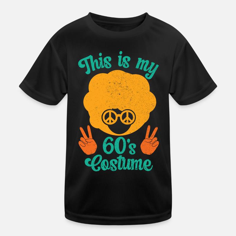 60s 1960s Sixties Party Outfit Costume Kids Functional T-Shirt
