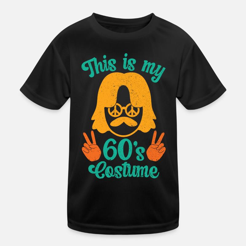 60s 1960s Sixties Party Outfit Costume Kids Functional T-Shirt