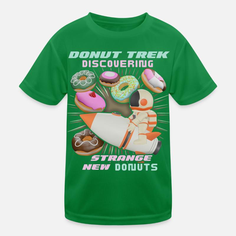 Donut trek, beignets dans l’espace, drôle d’astronaute T-shirt sport Enfant