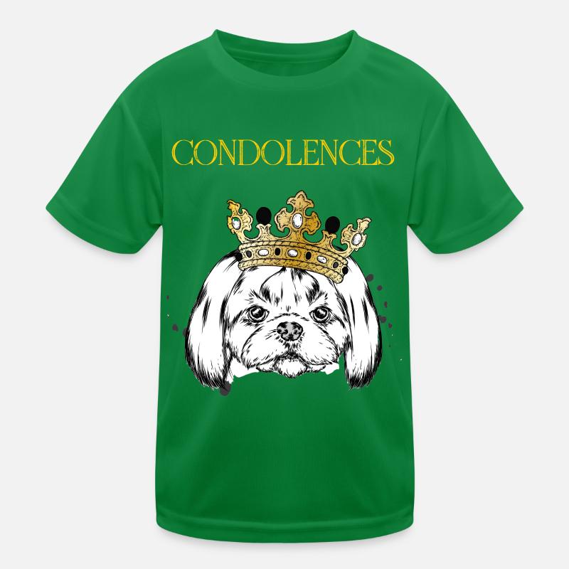 Dog with crown. Kids Functional T-Shirt