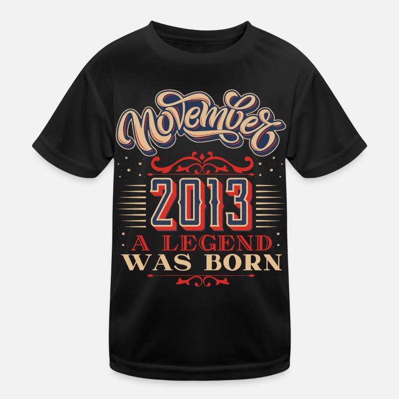 2013, Geburtstag, November 2013, 11.2013, 11-2013 Kinder Funktions-T-Shirt