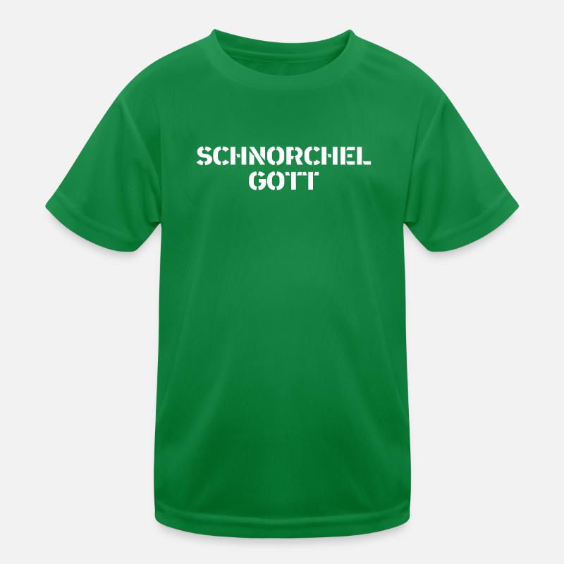 Diving - Snorkel God Kids Functional T-Shirt