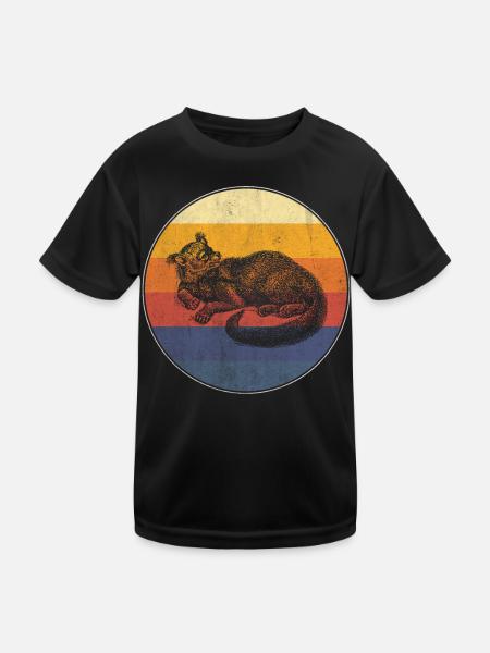 Binturong - Kids Functional T-Shirt - black - Front