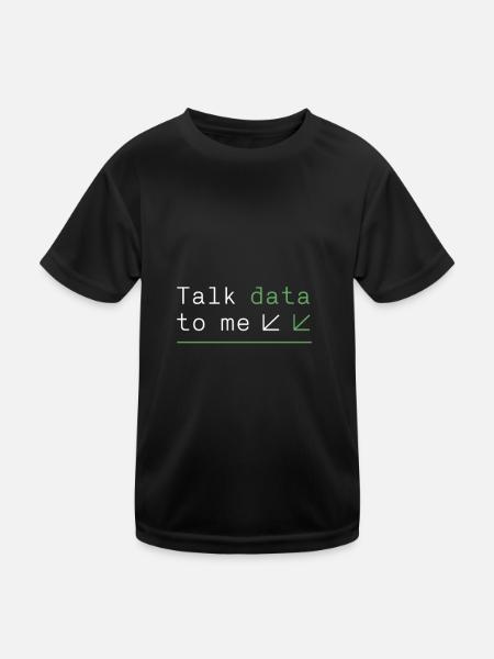 Programmeur - parlez-moi des données - T-shirt sport Enfant - noir - Devant
