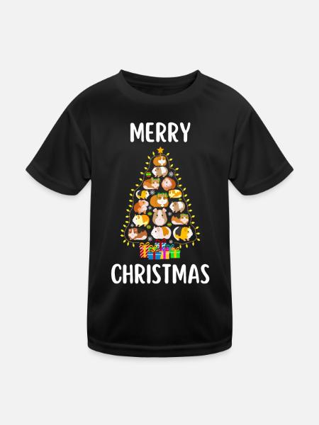 Joyeux Noël Drôle de Chemise de Noël - T-shirt sport Enfant - noir - Devant