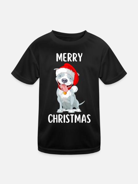 Joyeux Noël Drôle de Chemise de Noël - T-shirt sport Enfant - noir - Devant