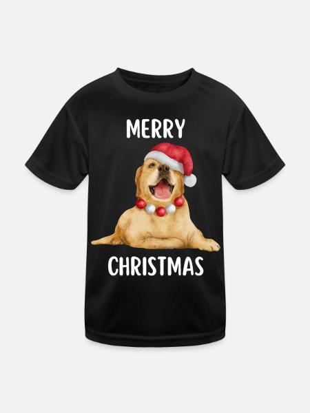 Joyeux Noël Drôle de Chemise de Noël - T-shirt sport Enfant - noir - Devant