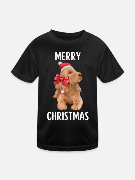 Joyeux Noël Drôle de Chemise de Noël - T-shirt sport Enfant - noir - Devant