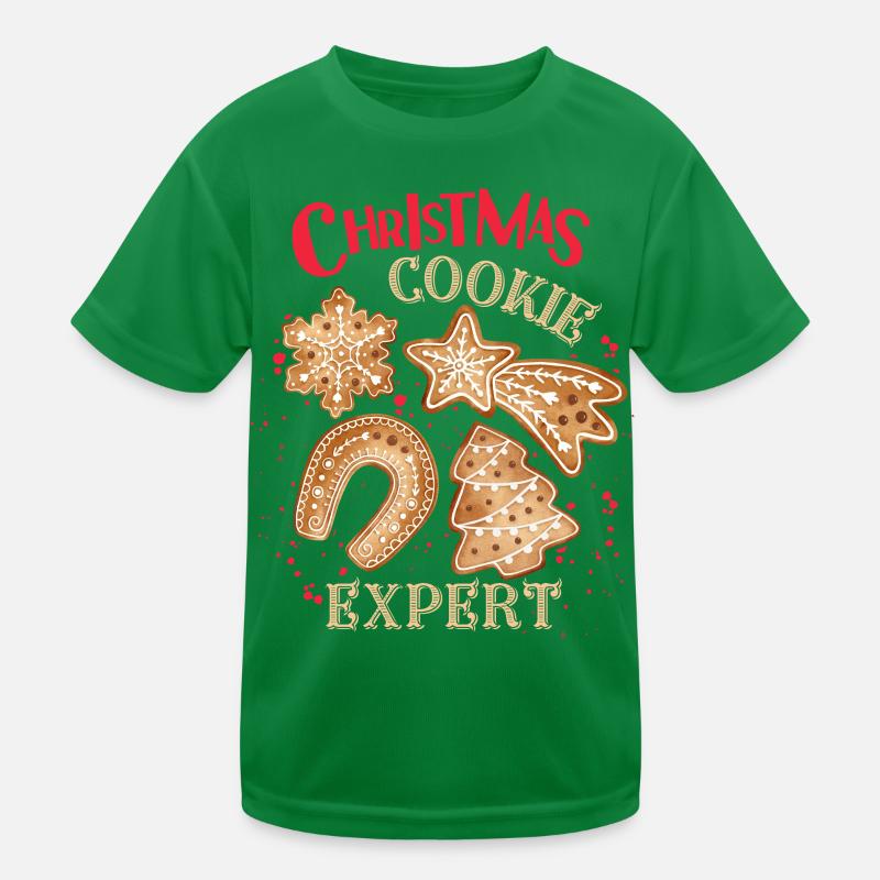 Weihnachtsplätzchen backen, Weihnachten, Lebkuchen Kinder Funktions-T-Shirt