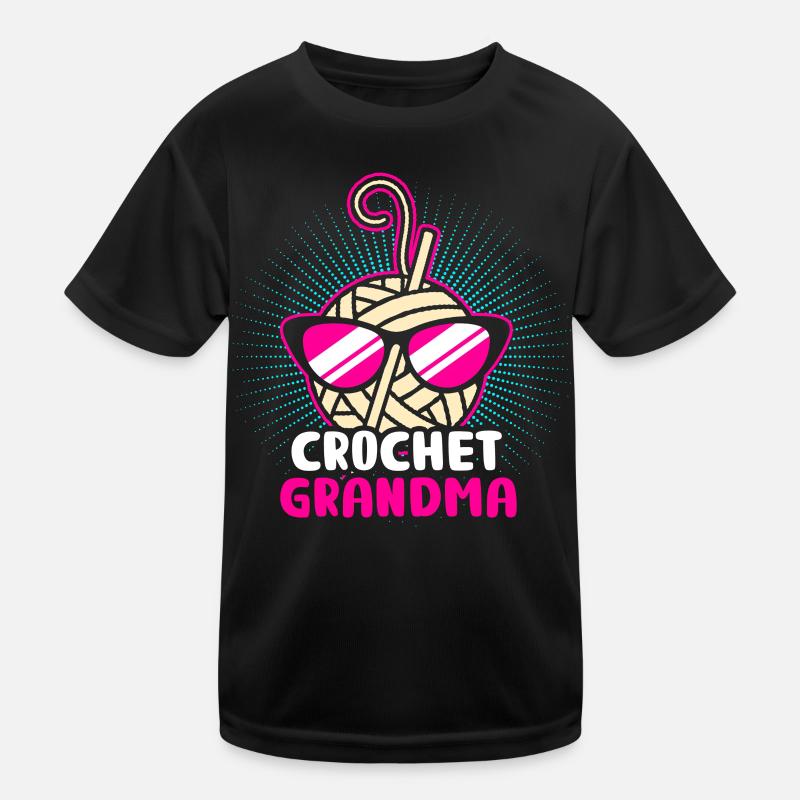 Stricken Grossmutter Kinder Funktions-T-Shirt