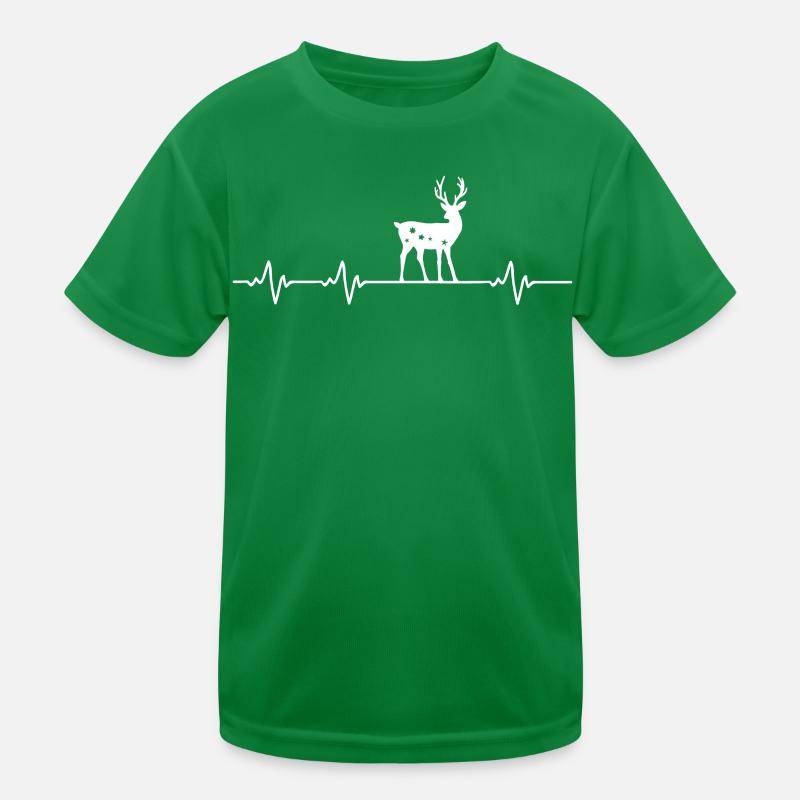 Heartbeat Christmas Christmas Decoration Kids Functional T-Shirt