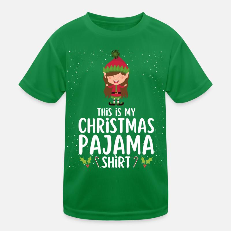 Pyjama de Noël Pyjama Chemise de nuit T-shirt sport Enfant