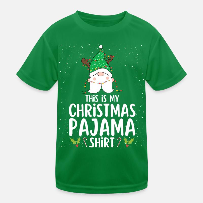 Pyjama de Noël Pyjama Chemise de nuit T-shirt sport Enfant