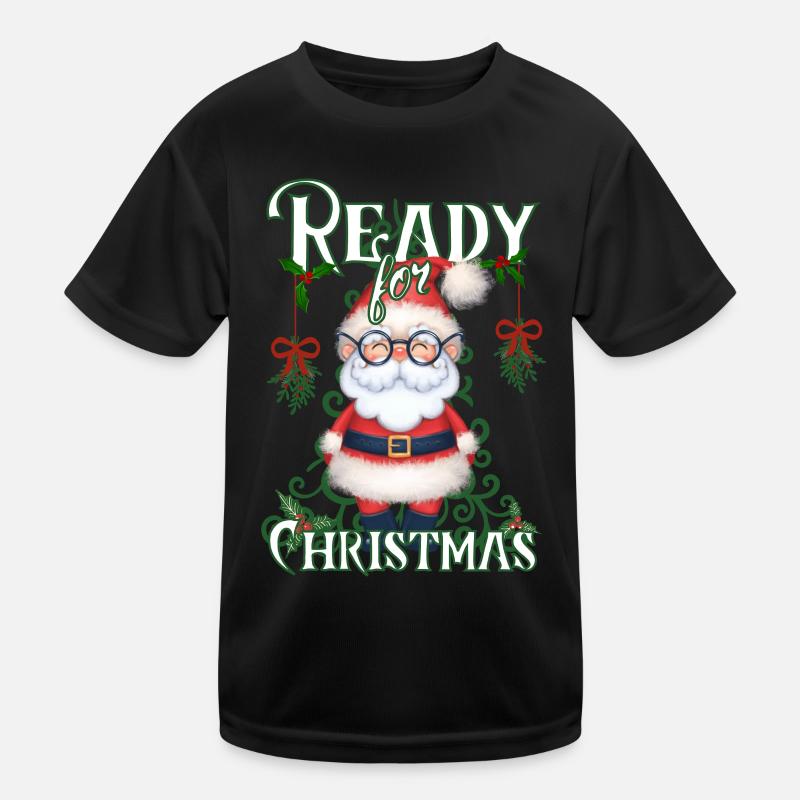 Ready for Christmas - Süßer Weihnachtsmann Kinder Funktions-T-Shirt