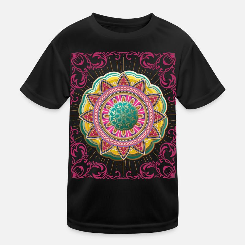 Arabesque, Mandala-Design, 3d-Mandala Kinder Funktions-T-Shirt