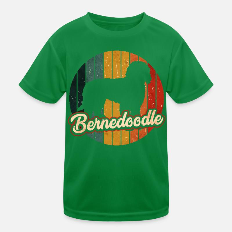 Bernedoodle Dog Kids Functional T-Shirt