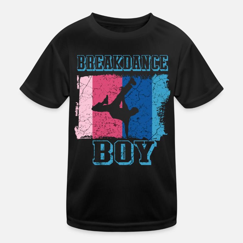 Breakdance Junge Breakdancer BBoy Kinder Funktions-T-Shirt