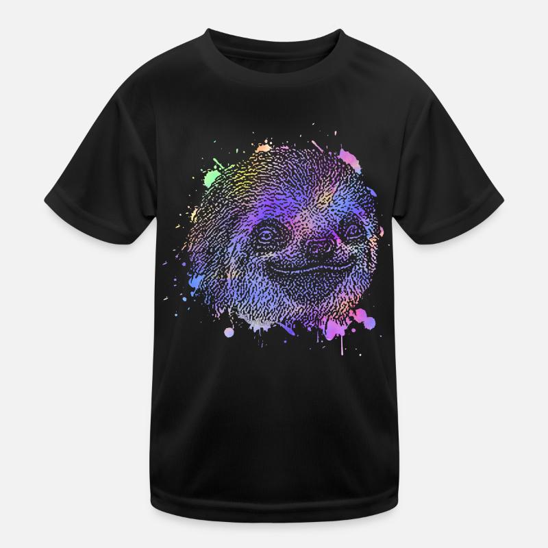 Faultier Kinder Funktions-T-Shirt