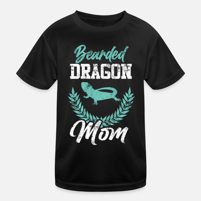 Bearded Dragon Reptiles Kids Functional T-Shirt