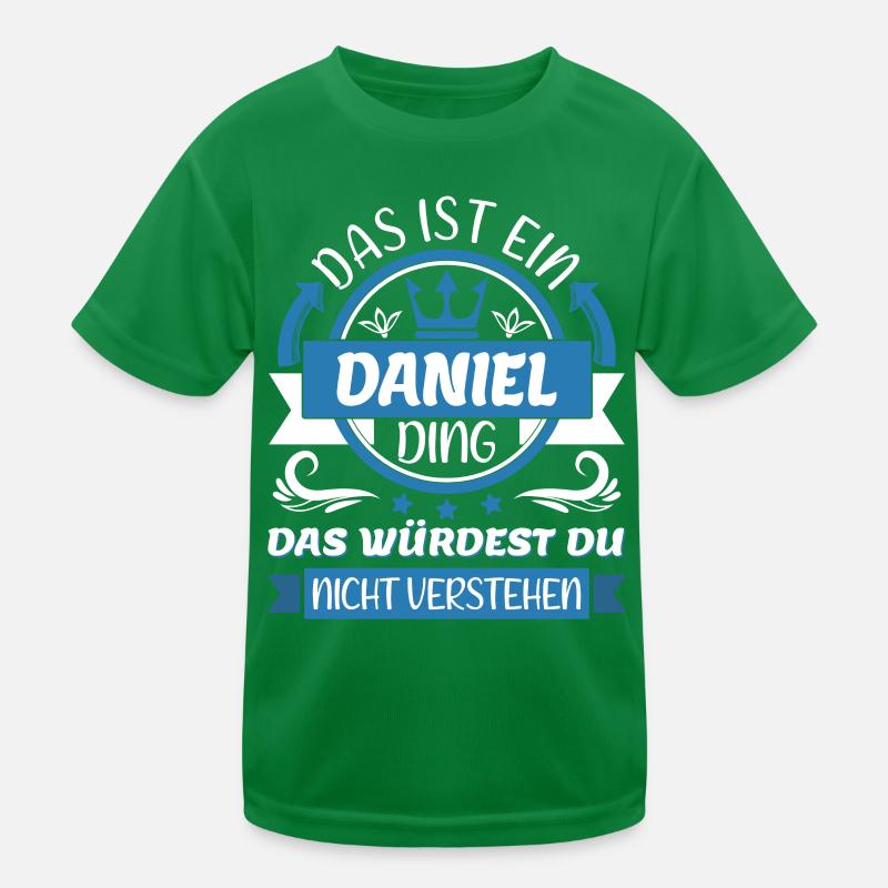 Daniel Name Vorname Namenstag Namensgeschenk Kinder Funktions-T-Shirt