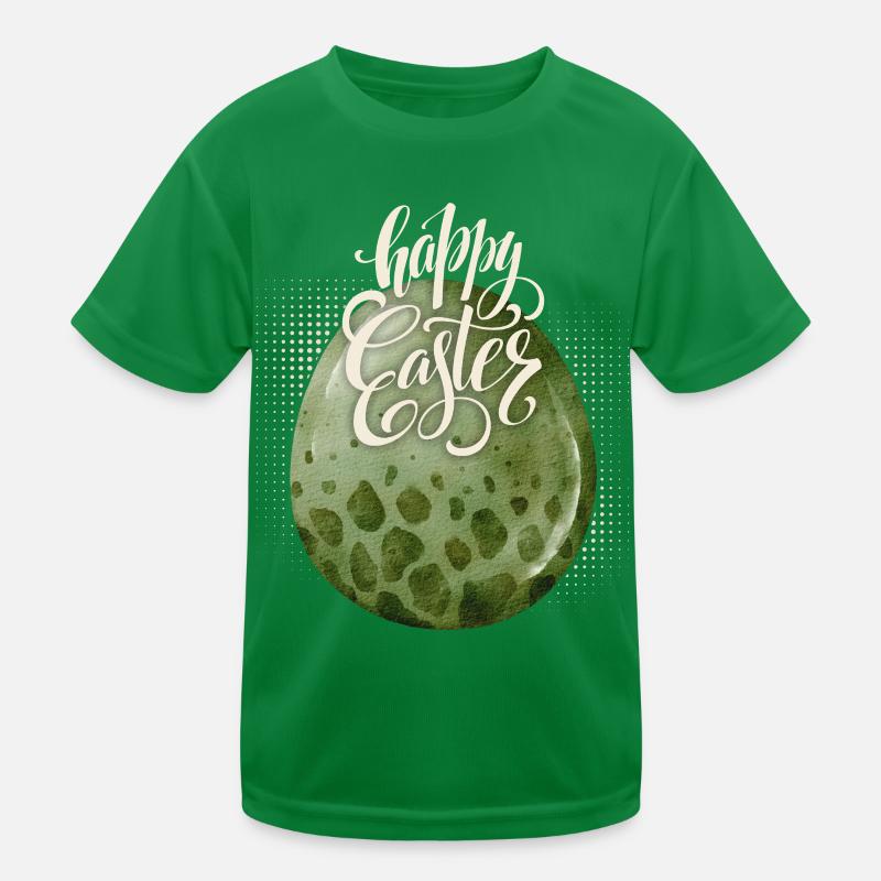 Easter, Dinosaur Egg, Happy Easter Typography Kids Functional T-Shirt