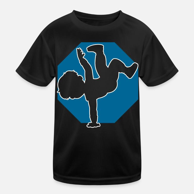 Breakdancer Junge Breakdancing Kinder Funktions-T-Shirt