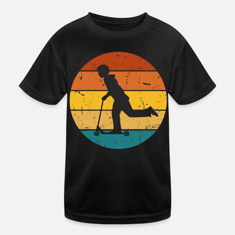 Scooter Stunt Scooter pour enfants Rétro T-shirt sport Enfant